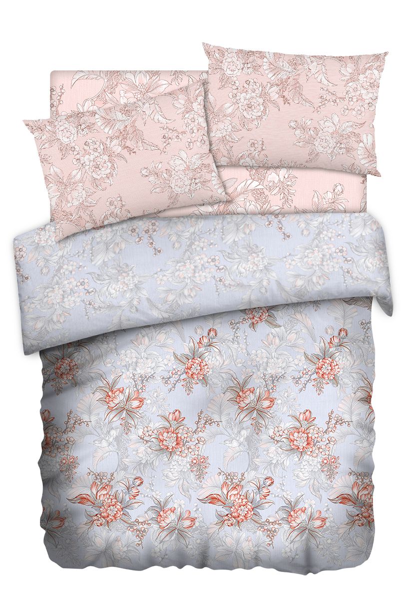 Комплект белья Carte Blanshe Misty Morning, 1,5-спальный, наволочки 50x70, цвет: розовый. 333445333445 Комплект белья Carte Blanshe Misty Morning, 1,5-спальный, наволочки 50x70, цвет: розовый. 333445333445Комплект белья Carte Blanshe - это роскошное постельное белье из эксклюзивной коллекции, созданной итальянскими дизайнерами прекрасногостаринного городка Италии - Riva del Gard. Постельное белье выполнено из великолепной ткани премиум - класса Percale Soft Touch. Эта ткань произведена из 100% натурального хлопкаимеет специальную обработку Wise Silk, которая придает дополнительную гладкость и шелковистость ткани. Благодаря специальной обработке ткань более приятная на ощупь, практически не мнется.