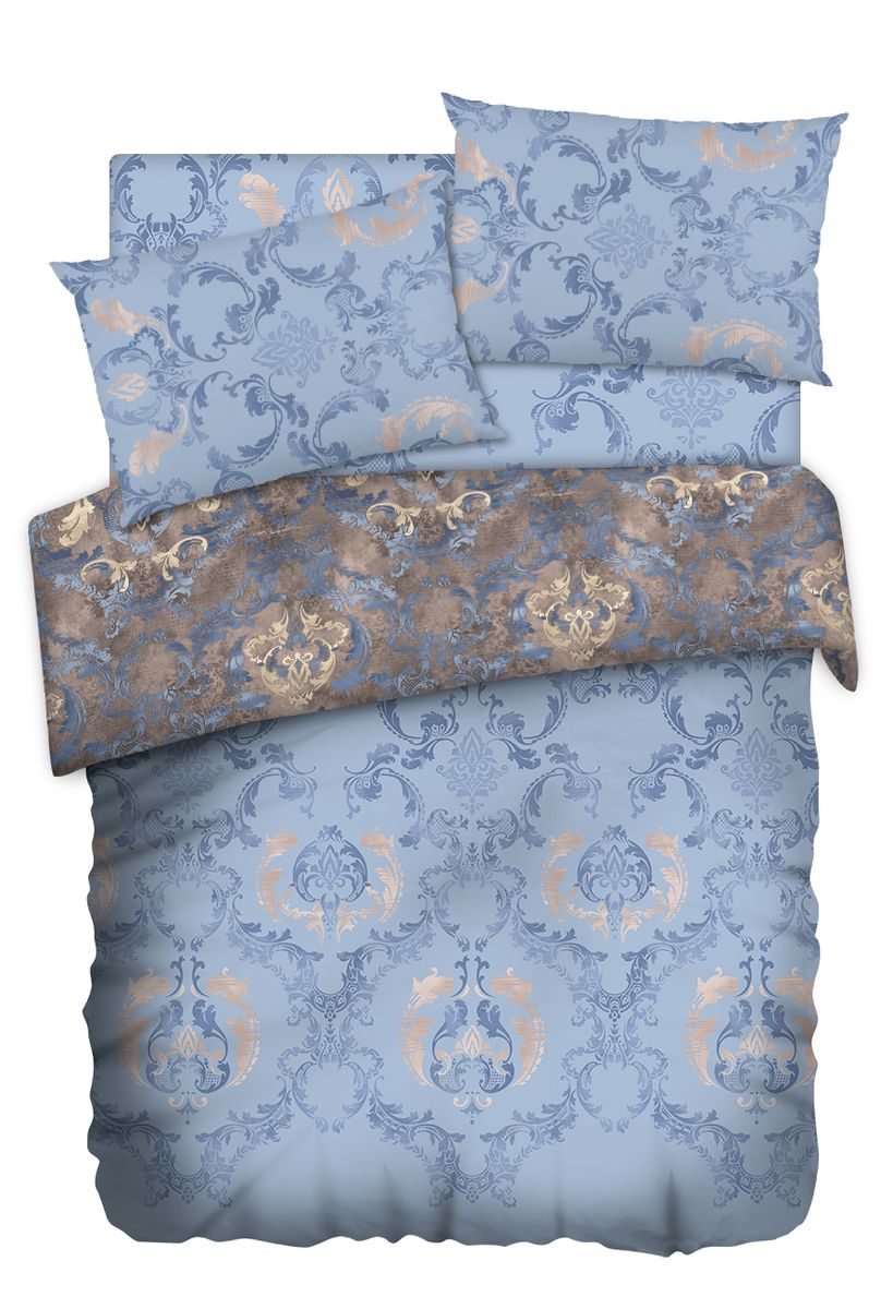 Комплект белья Carte Blanshe Vintage blue, 1,5 спальное, наволочки 50x70, цвет: синий. 333448333448 Комплект белья Carte Blanshe Vintage blue, 1,5 спальное, наволочки 50x70, цвет: синий. 333448333448Коллекция эксклюзивного постельного белья, созданная итальянскими дизайнерами прекрасногостаринного городка Италии — Riva del Gard. Постельное белье выполнено из великолепной ткани премиум — класса «Percale Soft Touch». Эта ткань произведена из 100% натурального хлопкаимеет специальную обработку «Wise Silk», которая придает дополнительную гладкость и шелковистость ткани. Благодаря специальной обработке ткань более приятная на ощупь, практически не мнется.