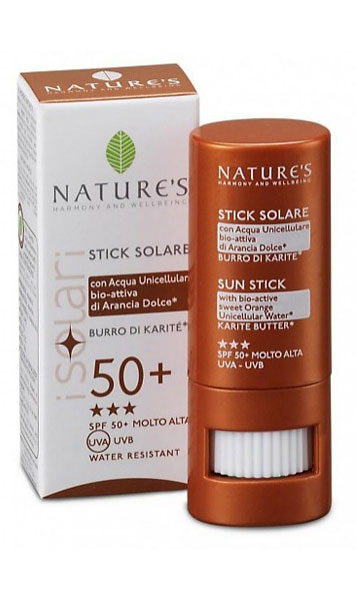 Защитный стик Natures, SPF 50+, 8 мл60041648 Защитный стик Natures, SPF 50+, 8 мл60041648Защитный стик-крем предназначен для губ и чувствительных зон, SPF 50+ рекомендуется для использования в самых чувствительных зонах таких, как губы, нос, контур глаз, кожи с веснушками, капиллярной сеткой и пигментными пятнами.Идеален зимой и летом, обеспечивает высокий уровень защиты даже при сильных солнечных воздействиях.При применении не оставляет белых следов, кожа остается полностью защищенной. Характеристики: Объем: 8 мл. Производитель: Италия.Артикул: 60041632.Товар сертифицирован.