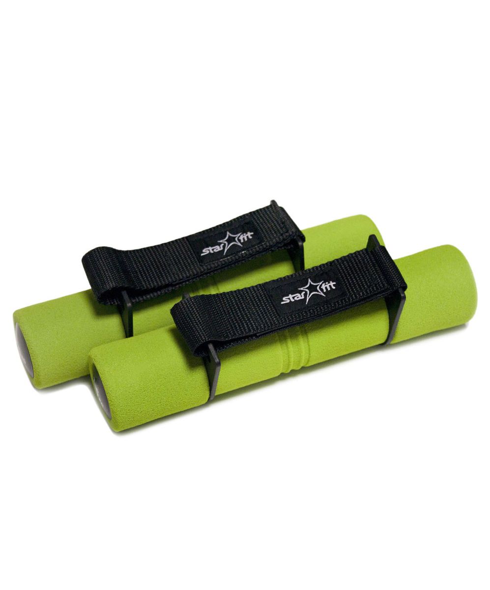 Гантель неопреновая Starfit, цвет: зеленый, черный, 1,5 кг, 2 штУТ-00007092 Гантель неопреновая Starfit, цвет: зеленый, черный, 1,5 кг, 2 штУТ-00007092Беговая гантель Star Fit выполнена из высококачественного металла с мягким неопреновым покрытием и имеет оптимальный размер для занятий спортом. Такую гантель удобно держать в руках, а неопрен в течение всей тренировки отводит выделяющуюся влагу из зоны контакта ладони с рукояткой гантели, оставляя ее сухой и не позволяя изделию выскальзывать. Она помогает укрепить мышцы рук, грудной клетки, верхней части спины и плеч. Этот спортивный снаряд является идеальной дополнительной нагрузкой для любых физических упражнений. Для себя можно подобрать подходящий комплекс и неуклонно худеть, разминаясь с гантелями. В скором времени стройная фигура и отличное самочувствие станут наградой за постоянные занятия. Такие гантели можно фиксировать на запястье, чтобы было удобно выполнять упражнения на бегу.