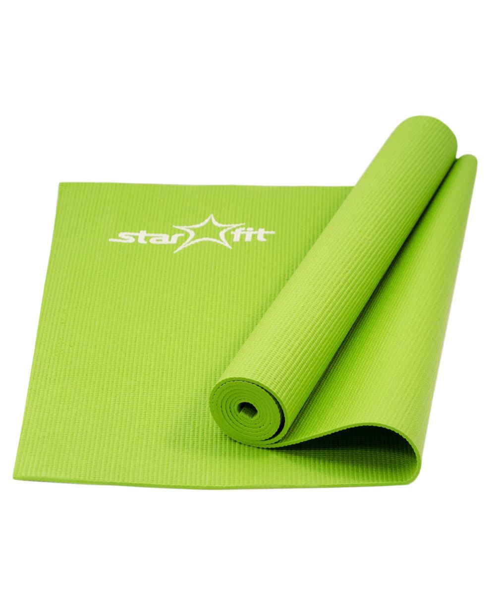 Коврик для йоги Starfit FM-101, цвет: зеленый, 173 x 61 x 0,4 смУТ-00007224 Коврик для йоги Starfit FM-101, цвет: зеленый, 173 x 61 x 0,4 смУТ-00007224Коврик для йоги Star Fit FM-101 - это незаменимый аксессуар для любого спортсмена как во время тренировки, так и во время пре-стретчинга (растяжки до тренировки) и стретчинга (растяжки после тренировки). Выполнен из высококачественного ПВХ. Коврик используется в фитнесе, йоге, функциональном тренинге. Его используют спортсмены различных видов спорта в своем тренировочном процессе.Предпочтительно использовать без обуви. Если в обуви, то с мягкой подошвой, чтобы избежать разрыва поверхности коврика.