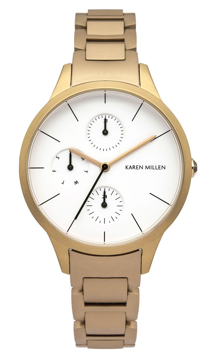 Наручные часы женские Karen Millen, цвет: золотой. KM144GM