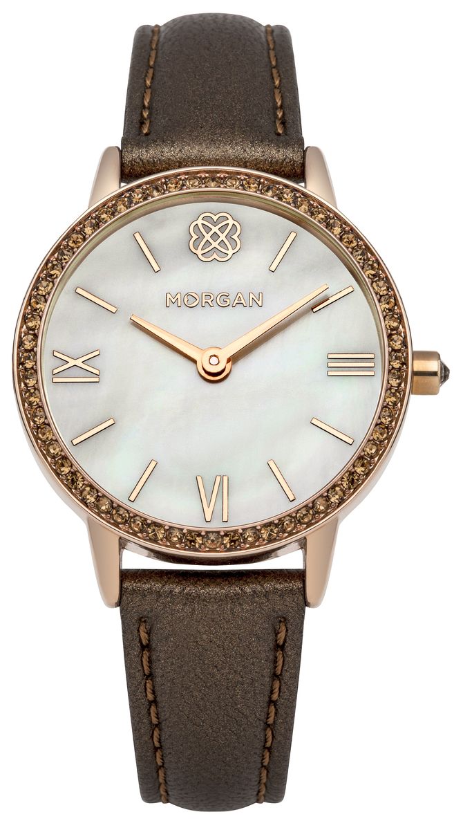 Наручные часы женские Morgan, цвет: золотой, коричневый. M1242TRG