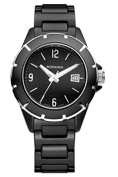 Наручные часы женские Rodania, цвет: черный. 2508546