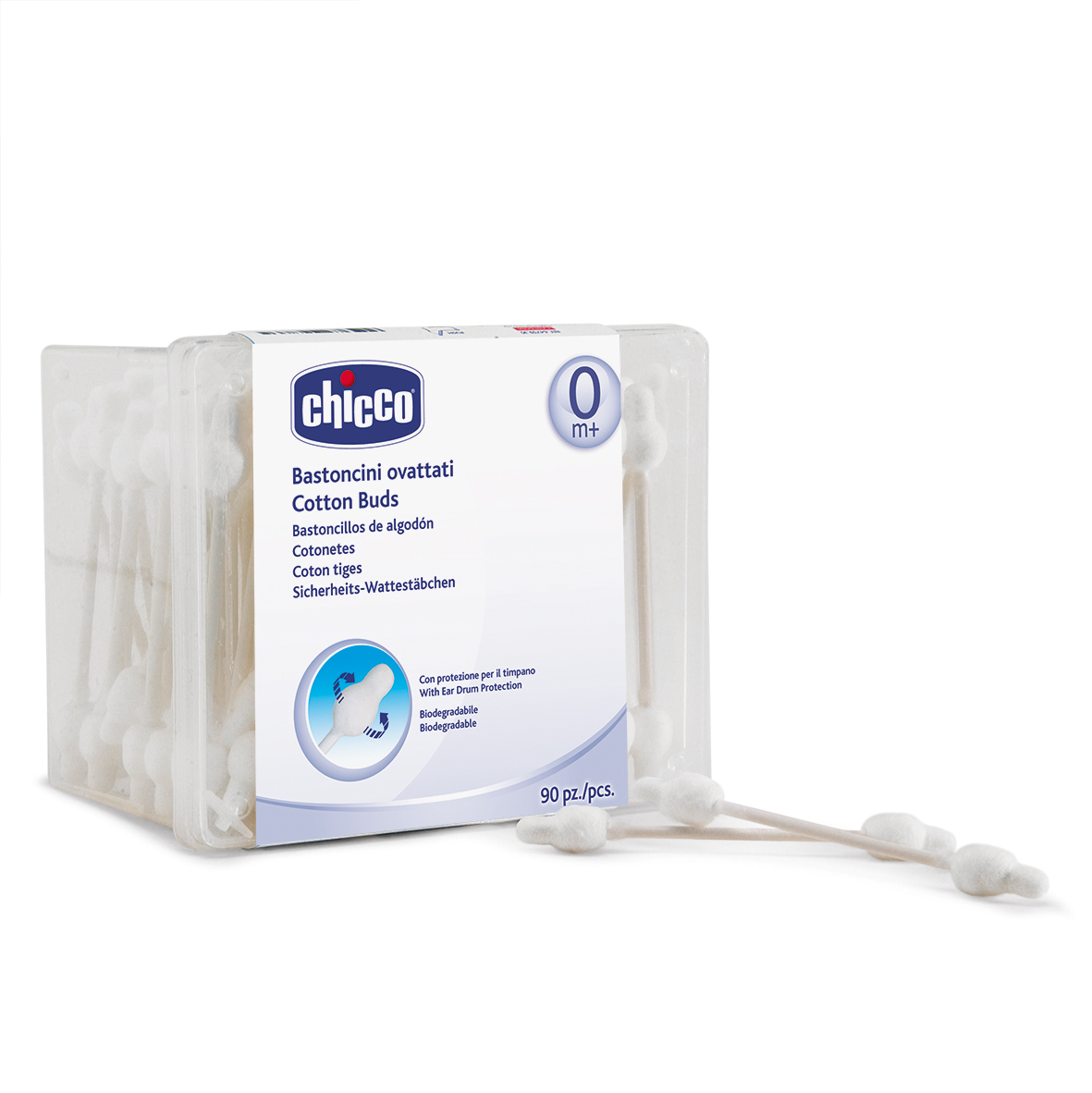 Chicco Палочки ватные Baby Moments с ограничителем 88 шт64759400000 Chicco Палочки ватные Baby Moments с ограничителем 88 шт64759400000Ватные палочки Chicco Baby Moments предназначены для мягкого и деликатного очищения ушной раковины, наружного ушного канала и обработки мелких ран. Ватные палочки дополнены ограничителем, изготовлены из биоразлагаемых материалов.В комплект входят 88 ватных палочек.Товар сертифицирован.