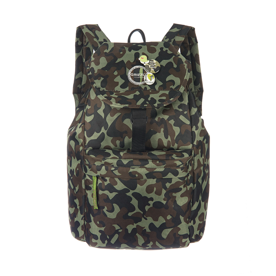 Рюкзак городской Grizzly, цвет: хаки, 22 л. RD-646-4/5RD-646-4/5 Рюкзак городской Grizzly, цвет: хаки, 22 л. RD-646-4/5RD-646-4/5Рюкзак молодежный, одно отделение, клапан на липучках, объемный карман на молнии на передней стенке, внутренний карман на молнии, мягкая спинка, дополнительная ручка-петля, укрепленные лямки, закрывается затягивающимся шнуром