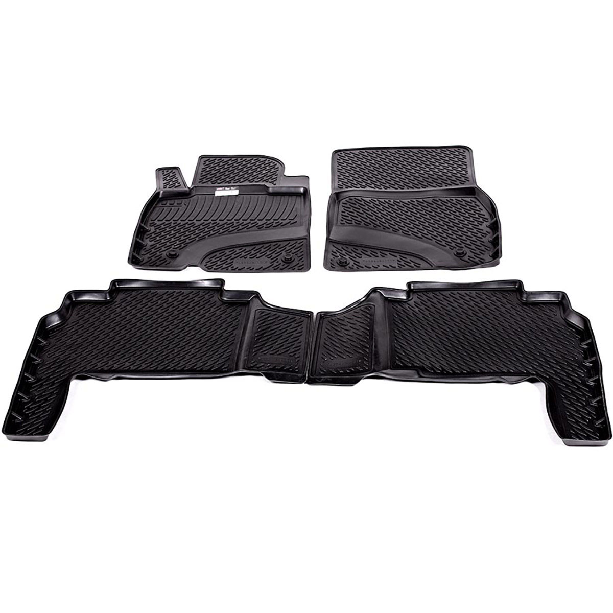 Коврики в салон автомобиля L.Locker, для Lexus LX570 (07-), 4 шт0228020101 Коврики в салон автомобиля L.Locker, для Lexus LX570 (07-), 4 шт0228020101Коврики L.Locker производятся индивидуально для каждой модели автомобиля из современного и экологически чистого материала. Изделия точно повторяют геометрию пола автомобиля, имеют высокий борт, обладают повышенной износоустойчивостью, антискользящими свойствами, лишены резкого запаха и сохраняют свои потребительские свойства в широком диапазоне температур (от -50°С до +80°С). Рисунок ковриков специально спроектирован для уменьшения скольжения ног водителя и имеет достаточную глубину, препятствующую свободному перемещению жидкости и грязи на поверхности. Одновременно с этим рисунок не создает дискомфорта при вождении автомобиля. Водительский ковер с предустановленными креплениями фиксируется на штатные места в полу салона автомобиля. Новая технология системы креплений герметична, не дает влаге и грязи проникать внутрь через крепеж на обшивку пола.