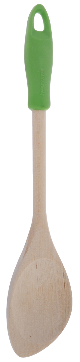 Ложка кулинарная Tescoma Presto Wood, с углом, цвет: салатовый, длина 30 см637212_ салатовый Ложка кулинарная Tescoma Presto Wood, с углом, цвет: салатовый, длина 30 см637212_ салатовыйЛожка Tescoma Presto Wood изготовлена из экологически чистого материала - качественной березовой древесины, обладающей уникальной текстурой. Элегантная ручка имеет противоскользящую обработку, что дает возможность удобно и комфортно пользоваться ложкой. Такая кухонная принадлежность подходит для всех видов посуды, а также для посуды с антипригарным покрытием. Ложка Tescoma Presto Wood станет вашим незаменимым помощником на кухне, а также это практичный и необходимый подарок любой хозяйке!Размер рабочей поверхности: 5,6 х 8 см. Общая длина ложки: 30 см.