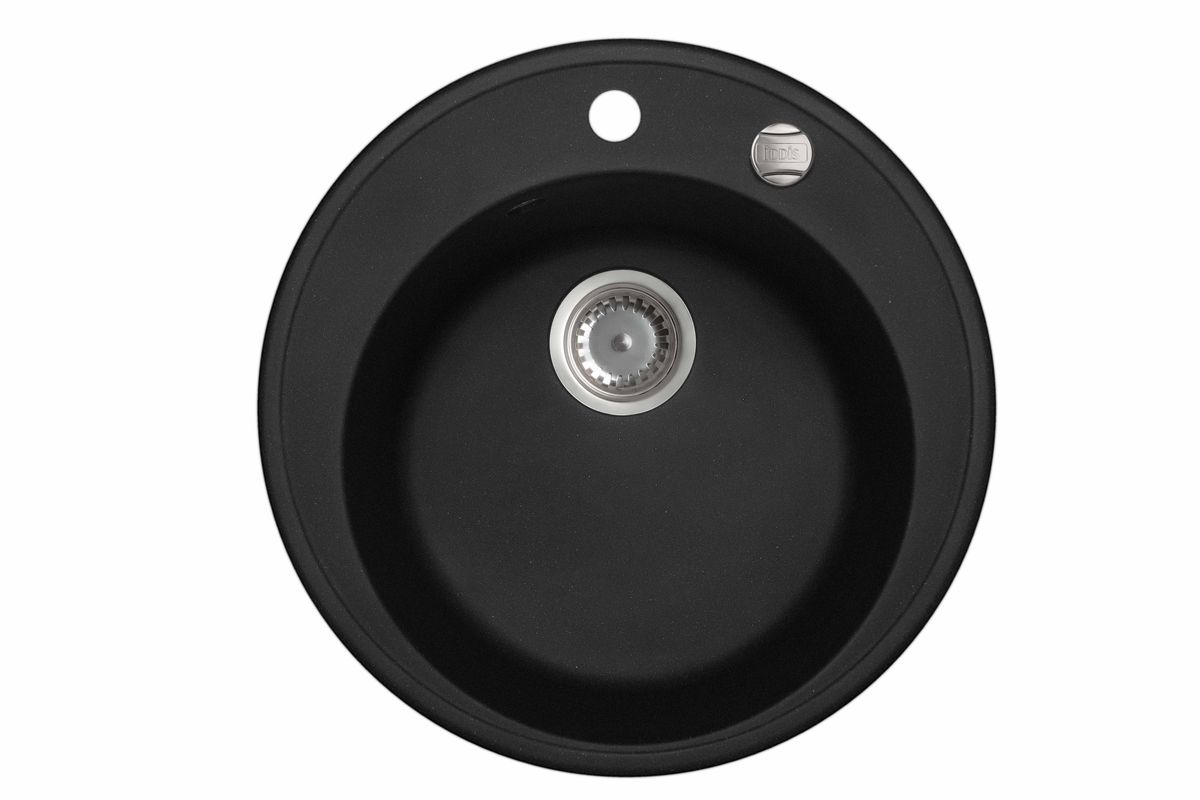 Мойка Iddis Kitchen G, Granucryl, цвет: черный, диаметр 51 см. K01B511i87K01B511i87 Мойка Iddis Kitchen G, Granucryl, цвет: черный, диаметр 51 см. K01B511i87K01B511i87Мойки для кухни Iddis производятся из особого материала Granucryl: 80% натуральной гранитной крошки производства Германии, 20% акриловой смолы. Благодаря этому, он имеет высокую устойчивость к физическим и механическим воздействиям, стойкость к воздействию средств бытовой химии и перепадам температур во время эксплуатации - свойства, необходимые для комфортного и надежного использования мойки на современной кухне.Термостойкость. Granucryl выдерживает температуру до 280С, что позволяет хозяйкам ставить на мойку даже раскаленную посуду во время приготовления пищи. Стойкость цвета. Однородность материала Granucryl и высокотемпературная пигментация гранитной крошки обеспечивает первозданную яркость цвета мойки в течение всего периода эксплуатации. Пигментация происходит во вращающихсяпечах при температуре до 600 градусов. Каждая частица гранита химически связывается с пигментом, получая свой неповторимый цвет. При этом цвет никогда не выцветает и не может быть удален с поверхности мойки.Практичность.Мелкие царапины, образующиеся при использовании, не видны на мойках IDDIS благодаря однородной структуре и пигментации гранитной крошки материала Granucryl. Гигиеничность.Состав материала Granucryl препятствует размножению бактерий на поверхности моек, что гарантирует их безопасность в условиях повышенной влажности кухни. Гигиеничность материала Granucryl подтверждена немецким институтом гигиены.Мойки Granucryl имеют полный комплект для установки: шаблон для выреза отверстия в столешнице, крепления, автоматический выпуск с переливом и плоский сифон с возможностью подключения посудомоечной или стиральной машины. Наличие готовых отверстий под смеситель и кнопку донного клапана позволяет быстро и легко установить эти изделия на мойку.Мойки Granucryl, благодаря составу материала, а также толщине 10 мм, поглощают шум воды. Гарантия на мойки Granucryl торговой марки Iddis составляет 10 лет.Мойки Granucryl торговой марки Iddis производятся согласно европейскому стандарту EN 13310:2003, что обеспечивает высокое качество продукции.Глубина чаши: 210 мм, диаметр чаши: 390 мм.
