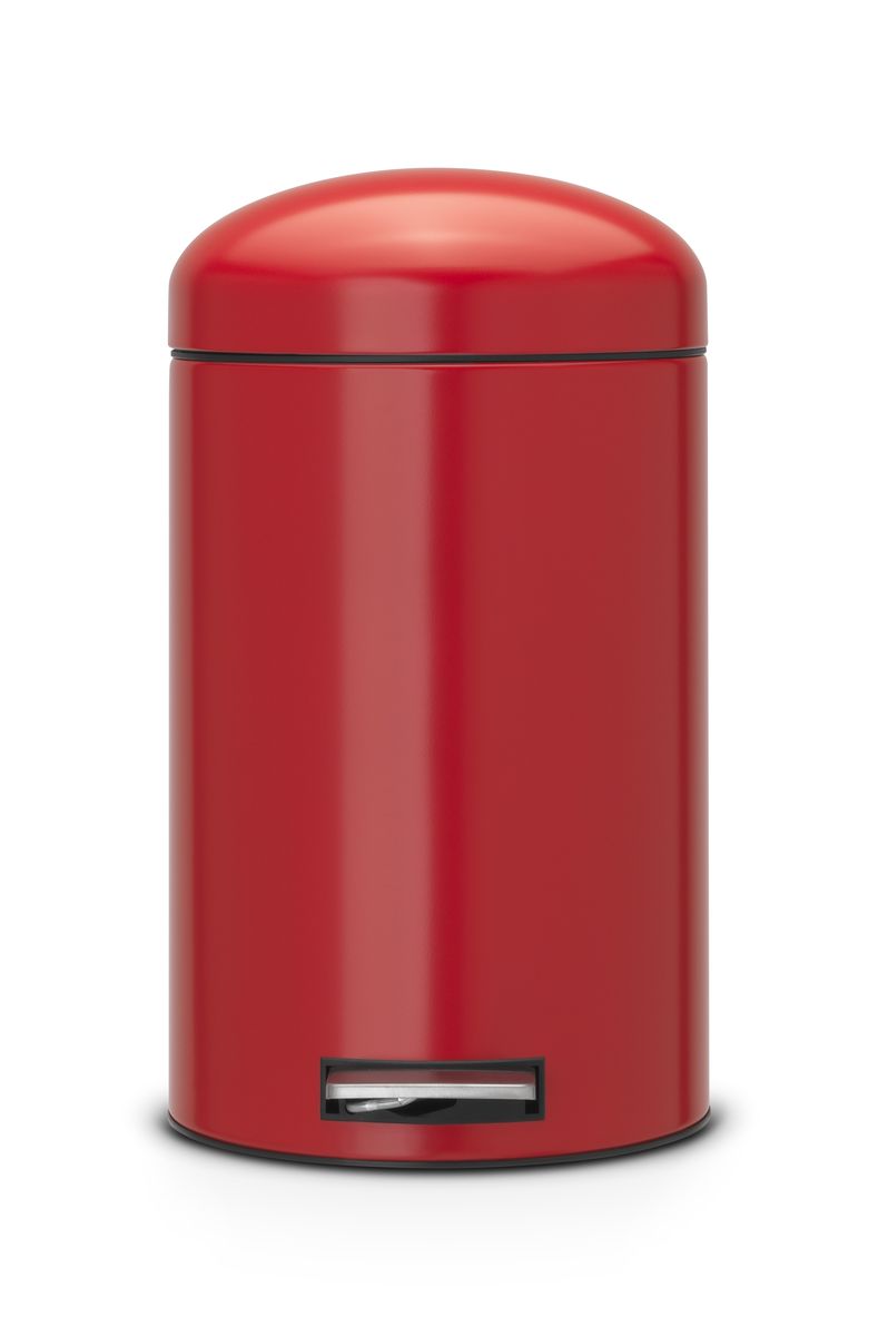 Ведро для мусора Brabantia Retro, цвет: красный, 12 л483783 Ведро для мусора Brabantia Retro, цвет: красный, 12 л483783Стильный ретро бак открывается бесшумно легким нажатием на педаль. Незаменимый помощник в вашей ванной комнате. Механизм MotionControl обеспечивает мягкое действие педали и бесшумное закрывание крышки; Мягкое действие педали и бесшумное закрывание крышки; Удобный в использовании - при открывании вручную крышка фиксируется в открытом положении, закрывается нажатием педали; Надежный педальный механизм, высококачественные коррозионно-стойкие материалы; Удобная очистка - съемное внутреннее ведро из пластика; Бак удобно перемещать - прочная ручка для переноски; Отличная устойчивость даже на мокром и скользком полу – противоскользящее основание.; Предохранение пола от повреждений - пластиковый защитный обод; Всегда опрятный вид – идеально подходящие по размеру мешки для мусора с завязками (размер C); 10-летняя гарантия Brabantia.