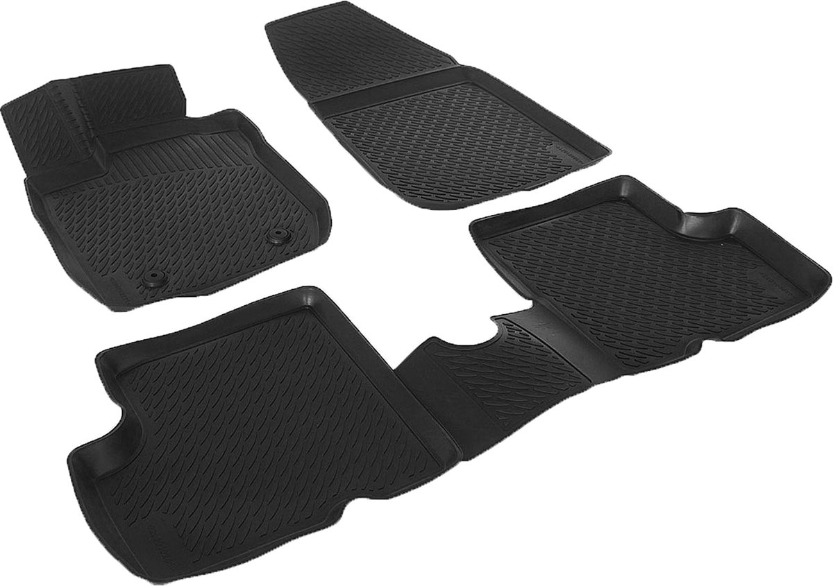 Коврики в салон автомобиля L.Locker, для Renault Duster 2WD (10-), 4 шт0206010201 Коврики в салон автомобиля L.Locker, для Renault Duster 2WD (10-), 4 шт0206010201Коврики L.Locker производятся индивидуально для каждой модели автомобиля из современного и экологически чистого материала. Изделия точно повторяют геометрию пола автомобиля, имеют высокий борт, обладают повышенной износоустойчивостью, антискользящими свойствами, лишены резкого запаха и сохраняют свои потребительские свойства в широком диапазоне температур (от -50°С до +80°С). Рисунок ковриков специально спроектирован для уменьшения скольжения ног водителя и имеет достаточную глубину, препятствующую свободному перемещению жидкости и грязи на поверхности. Одновременно с этим рисунок не создает дискомфорта при вождении автомобиля. Водительский ковер с предустановленными креплениями фиксируется на штатные места в полу салона автомобиля. Новая технология системы креплений герметична, не дает влаге и грязи проникать внутрь через крепеж на обшивку пола.