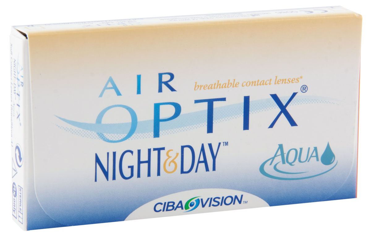 Alcon-CIBA Vision контактные линзы Air Optix Night & Day Aqua (3шт / 8.6 / -0.50)