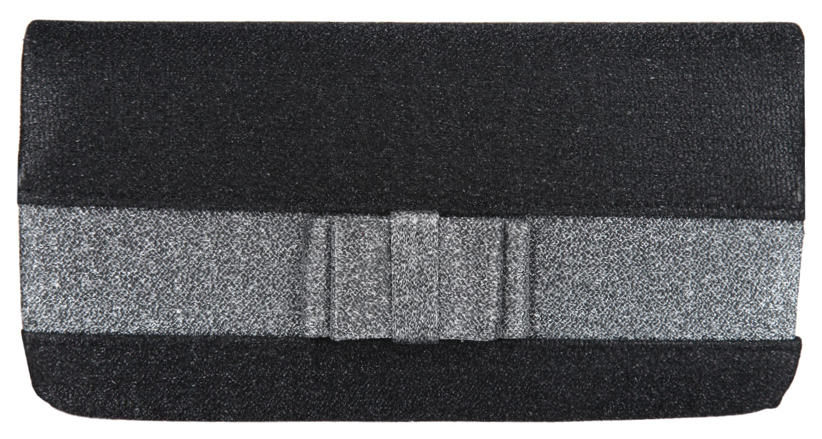 Клатч Eleganzza, цвет: черный, серебряный. ZZ-5207