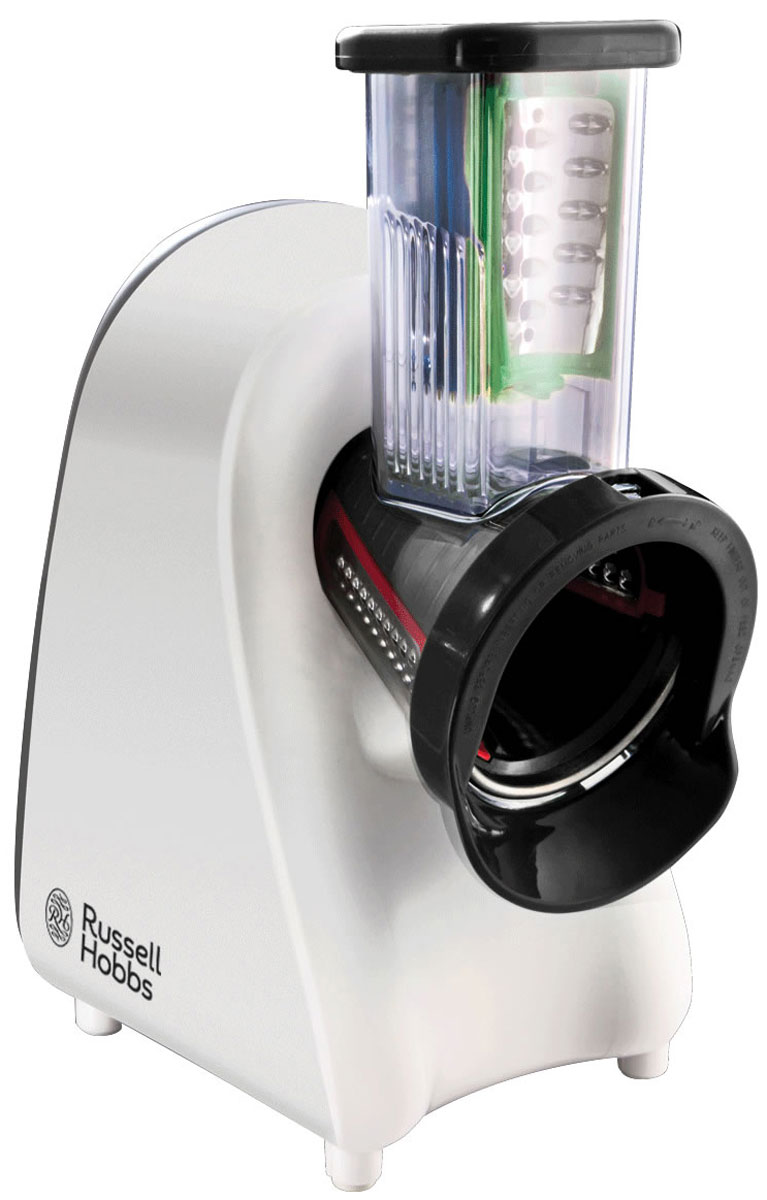 Russell Hobbs 22281-56 Aura Slice & Go овощерезка22281-56 Russell Hobbs 22281-56 Aura Slice & Go овощерезка22281-56Мультирезка Russell Hobbs Aura Slice & Go обладает множеством функций, которые сделают процесс приготовления быстрым и простым. Натереть морковь, нашинковать капусту для салата, мелко нарезать овощи для гарнира, натереть твердый сыр или даже приготовить десерт из замороженных фруктов! Просто выберите одну из трех насадок с цветовым обозначением, которая подходит под конкретный тип измельчения, нарезки или шинковки и наблюдайте, как ваша мультирезка с легкостью справляется с поставленной задачей. А на сладкое вы можете приготовить великолепный и здоровый десерт без добавления сахара, просто используйте специальную насадку и ваши любимые замороженные фрукты.Мультирезка Aura Slice & Go имеет встроенную систему хранения насадок, что обеспечивает компактное хранение на вашей кухне. Выбор из трех лезвий-насадок для нарезки, мелкого, крупного измельчения или шинковки. Удобная система хранения насадок внутри толкателя.В комплекте насадка для приготовления десертов из замороженных фруктов. Почти как мороженное, только без добавления сахара.