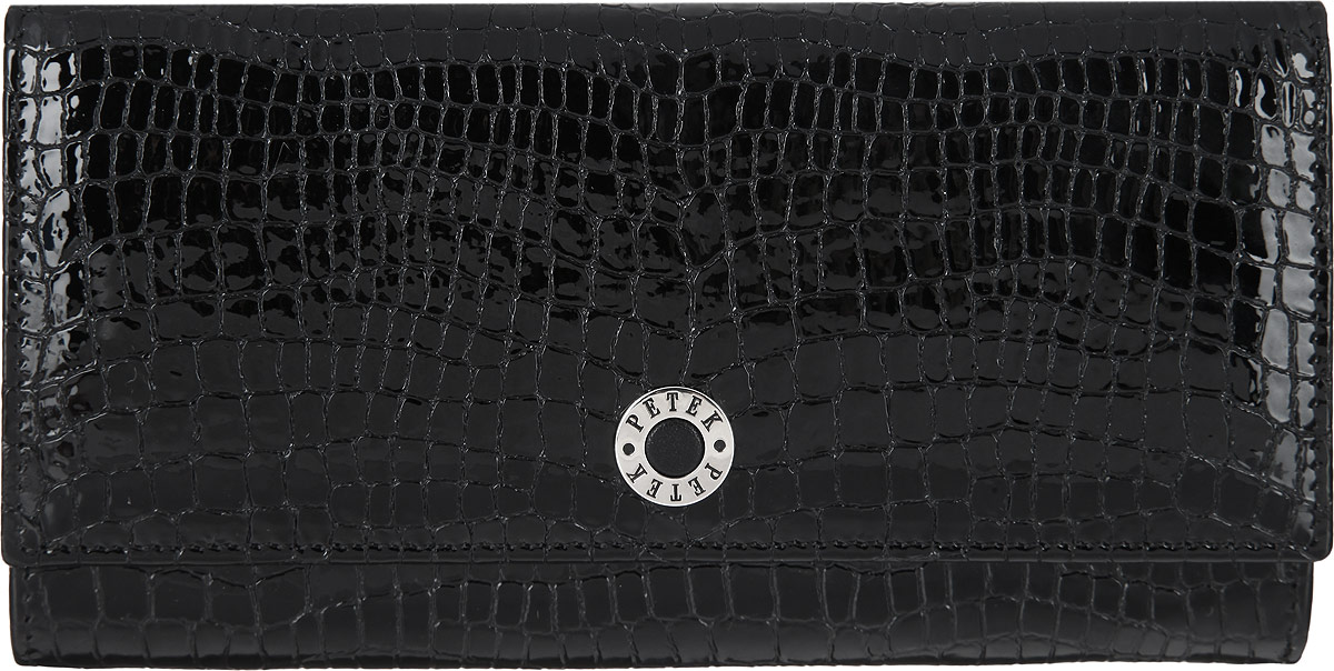 Портмоне женское Petek 1855, цвет: черный. 379.091.01