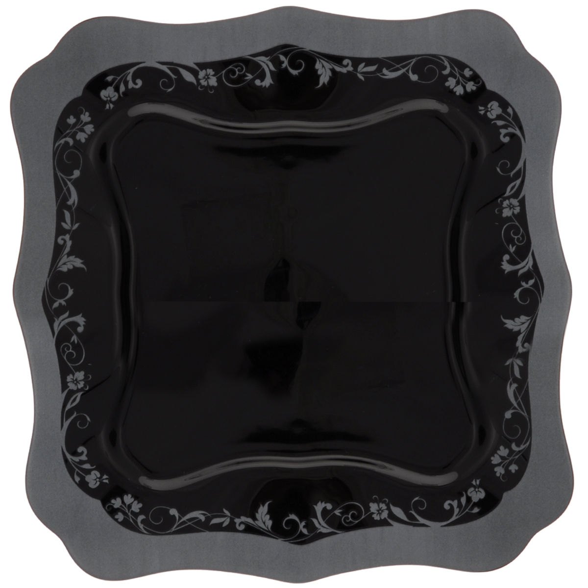 Тарелка обеденная Luminarc Authentic Silver Black, 26 х 26 смH8396 Тарелка обеденная Luminarc Authentic Silver Black, 26 х 26 смH8396Обеденная тарелка Luminarc Authentic Silver Black, изготовленная из высококачественного стекла, имеет изысканный внешний вид. Яркий дизайн придется по вкусу и ценителям классики, и тем, кто предпочитает утонченность. Тарелка Luminarc Authentic Silver Black идеально подойдет для сервировки стола и станет отличным подарком к любому празднику.Размер тарелки (по верхнему краю): 26 х 26 см.