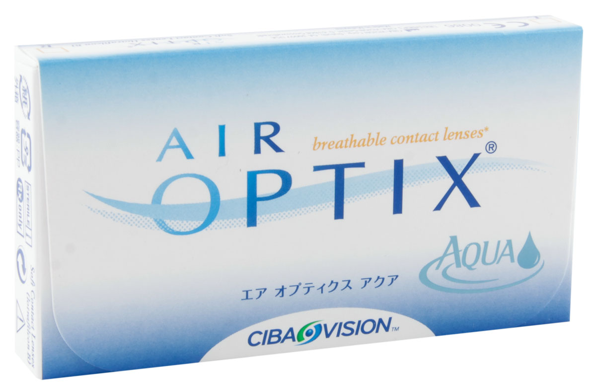 Alcon-CIBA Vision контактные линзы Air Optix Aqua (3шт / 8.6  / 14.20 / +3.75)