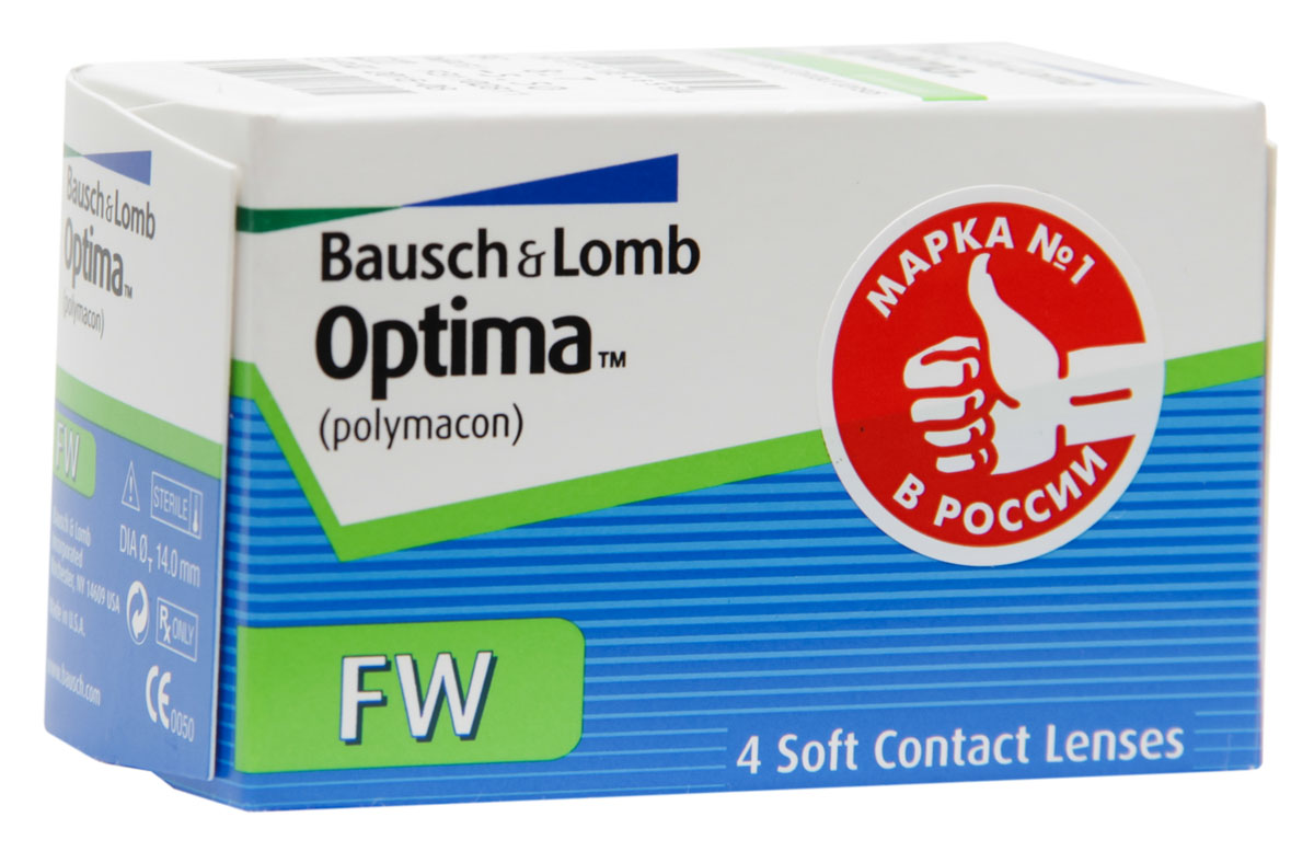 Bausch + Lomb контактные линзы Optima FW (4шт / 8.4 / -0.75)