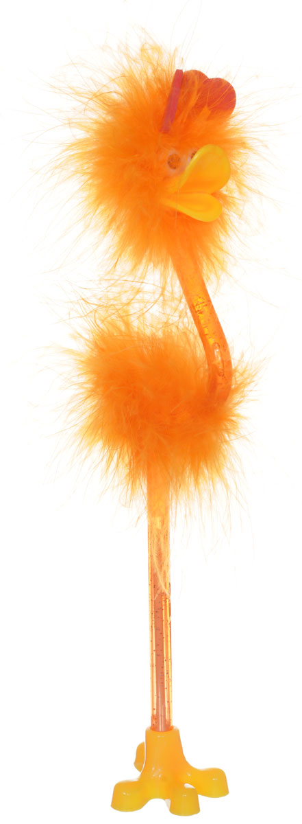 Centrum Ручка-игрушка Flamingo с подставкой цвет оранжевый