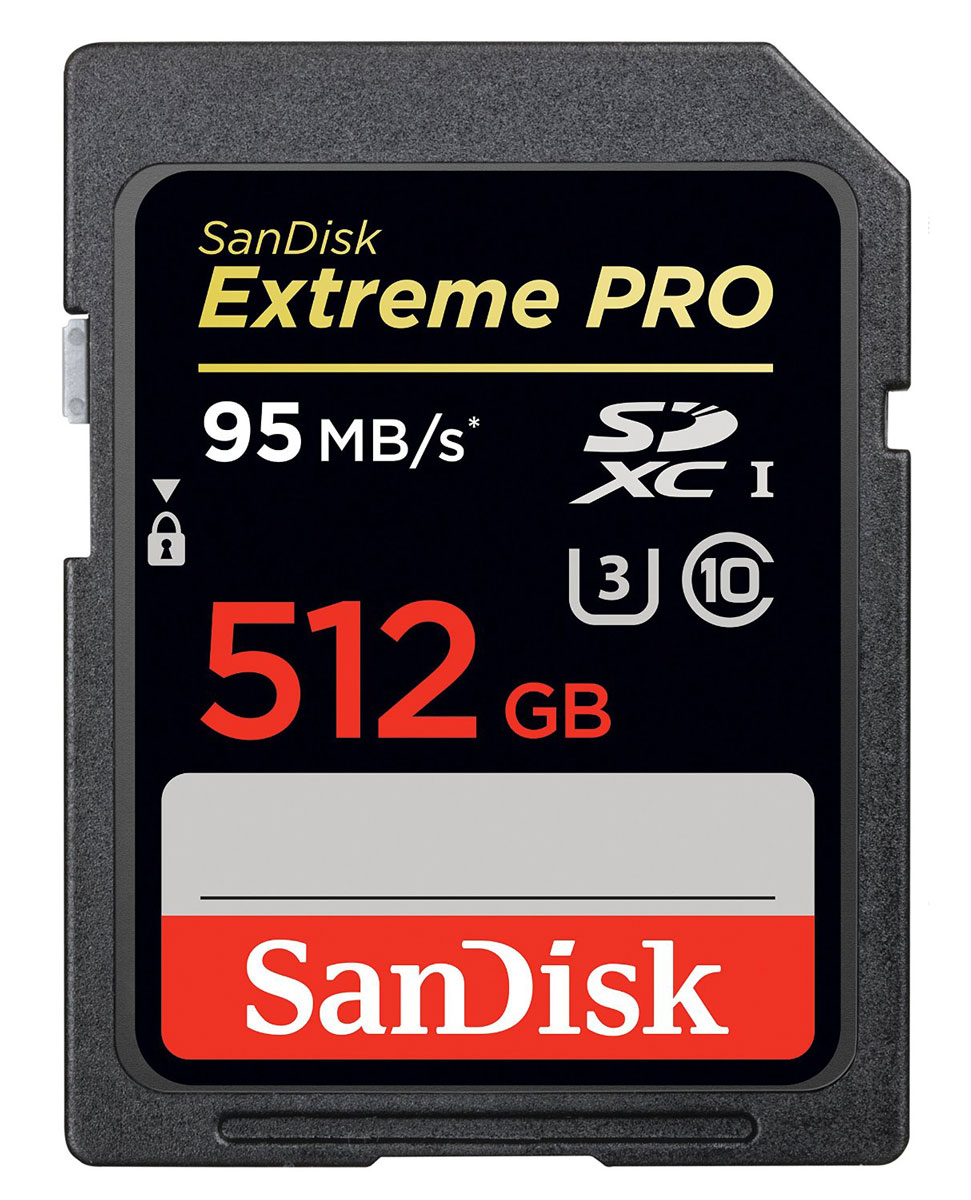 SanDisk Extreme Pro SDXC UHS-I 512GB карта памяти (95 МБ/с)