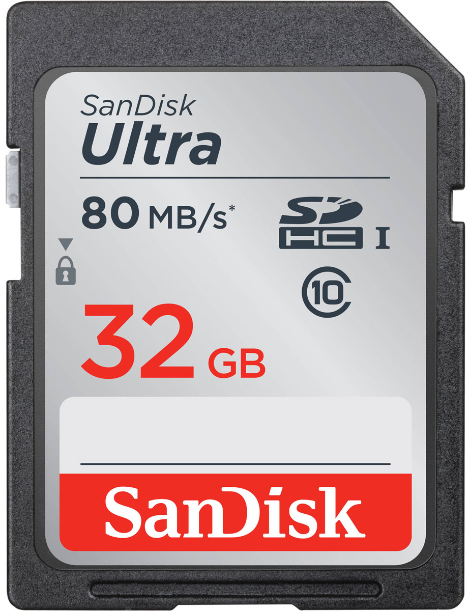 SanDisk Ultra SDHC UHS-I 32GB карта памяти (80 МБ/с)