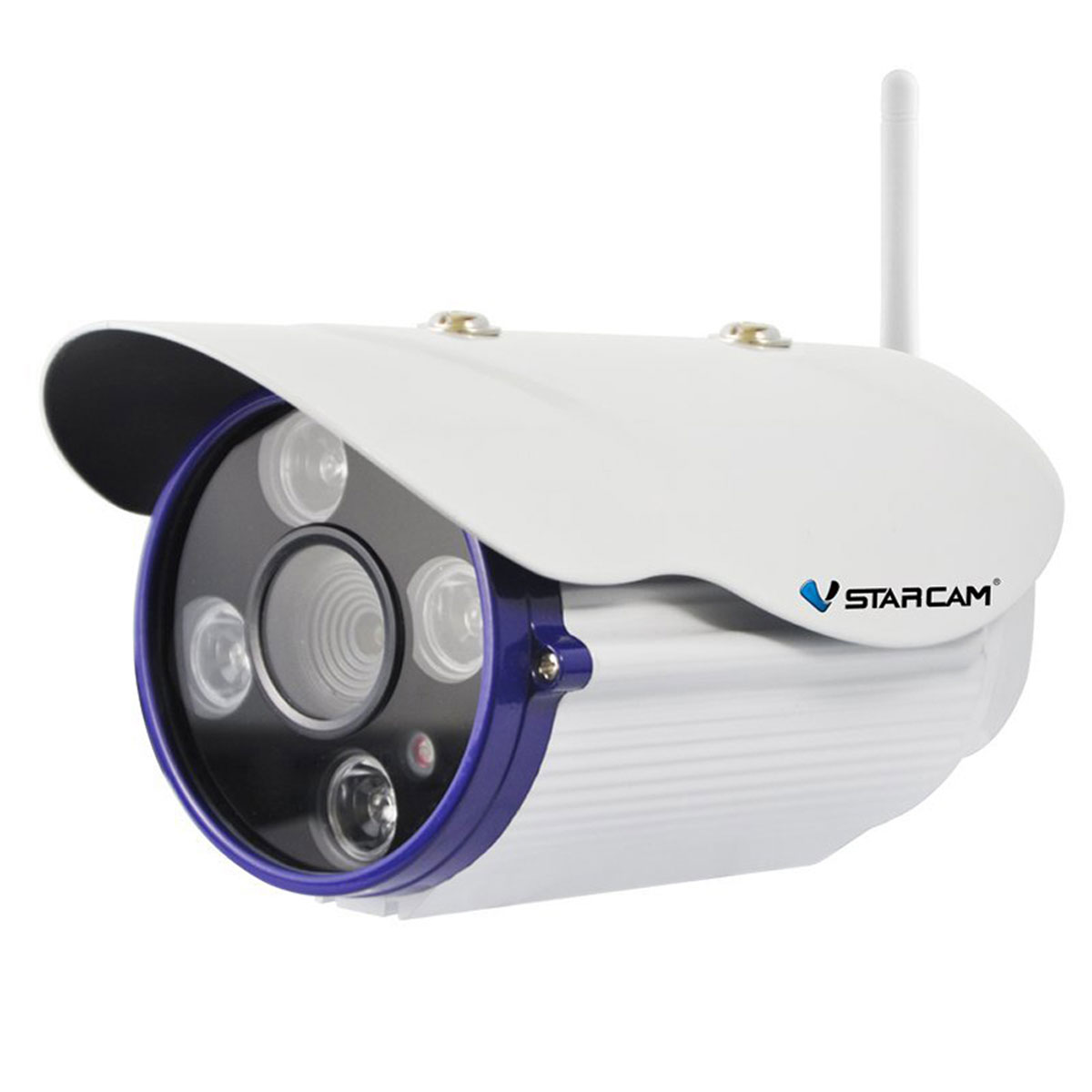 Vstarcam C7850WIP IP камера1600000360143 Vstarcam C7850WIP IP камера1600000360143Vstarcam C7850WIP - это уличная беспроводная WiFi IP камера из линейки Vstarcam с температурным режимом до -25 градусов, мощной ИК подсветкой до 50 метров, технологией простой настройки P2P, поддержкой карт памяти, и протоколов RTSP и Onvif (подключение к сетевым регистраторам и сервисам).Vstarcam C7850WIP - это отличное решение для видеонаблюдения на строительной площадке, за территорией загородного дома, для производственного помещения.P2P камера VStarcam С7850WIP - это полноценная видеосистема в одном корпусе. Камера может не только передавать видео через Интернет без статического IP адреса, но и вести запись архива на карту microSDс возможностью удаленного просмотра. Архив всегда под рукой на компьютере или ноутбуке, планшете или смартфоне.Просматривать камеру со смартфона Apple или Android, планшета или ноутбука очень легко - в комплект к камере идет простое русскоязычное приложение для просмотра и управления камеройVstarcam C7850WIP поддерживает сжатие видео в кодек H.264,что существенно уменьшает объем данных, передаваемых через Интернет. Это дает возможность использовать камеру, например, при плохом или нестабильном качестве работы сети, что актуально для Интернет от сотовых операторов связи.