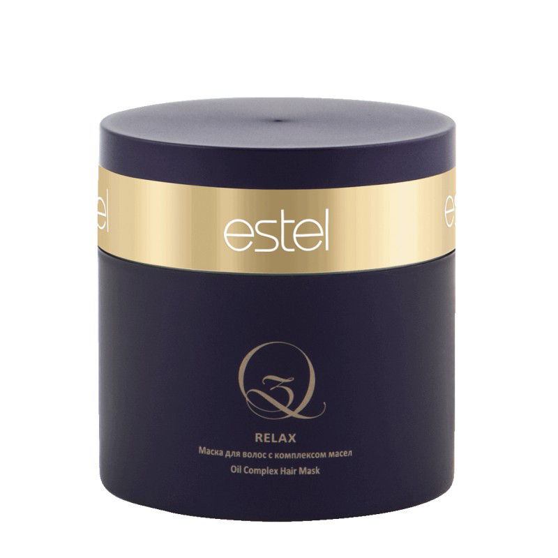 Estel Q3 Relax - Маска для волос с комплексом масел Q3 300 млQ3/300/M Estel Q3 Relax - Маска для волос с комплексом масел Q3 300 млQ3/300/MТип волос: Все Проблемы волос: Ослабленные волосы Укрепляет и насыщает структуру волос ценными маслами арганы и макадамии.Результат: Без эффекта утяжеления. Обеспечивает антистатический эффект. Поддерживает яркость цвета и сохраняет защитный экран на поверхности волос