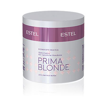 Estel Prima Blonde - Комфорт-маска для светлых волос 300 млPB.6 Estel Prima Blonde - Комфорт-маска для светлых волос 300 млPB.6Тип волос: Светлые натуральные и окрашенные Проблемы волос: Поврежденные волосы Мгновенное питание, интенсивное увлажнение, а главное – защита от негативных внешних воздействий! Маска позволит волосам надолго оказаться в зоне комфорта. Комплекс Peаrl Comfort в составе продукта восстановит структуру волос, обеспечит блеск, мягкость и безупречный вид.Результат: Амино-функциональный силоксановый полимер – восстанавливает волосы Натрий PCA – стабилизирует цвет, увлажняет волосы.
