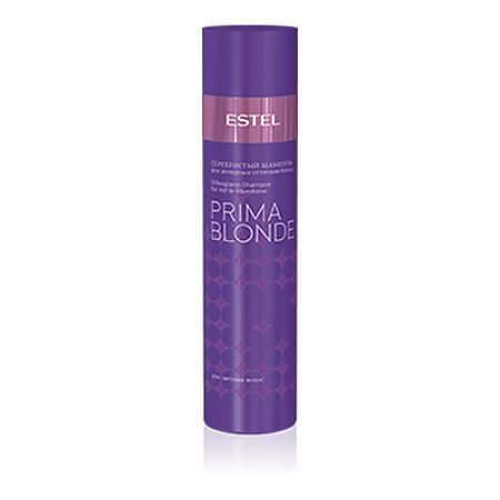 Estel Prima Blonde - Серебристый шампунь для холодных оттенков блонд 250 млPB.1 Estel Prima Blonde - Серебристый шампунь для холодных оттенков блонд 250 млPB.1Тип волос: Осветленные Проблемы волос: Желтый оттенок Серебристый шампунь создан специально для того, чтобы, мягко очищая волосы, придавать им благородный серебристый оттенок. Желтый нюанс – забыт, цвет остается холодным, ярким и пленительным! Система Nаturаl Peаrl в составе продукта содержит пантенол и кератин, которые способствуют восстановлению структуры волос, обеспечивают им мягкость и блеск.Результат: Фиолетовые пигменты – нейтрализуют желтый нюанс, Кератин – придает волосам здоровый и ухоженный вид, насыщает блеском, Пантенол – восстанавливает и увлажняет волосы.