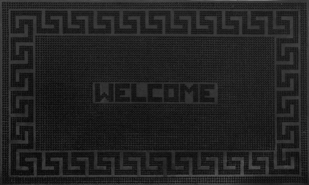 Коврик придверный SunStep Welcome, резиновый, 75 х 45 см31-043 Коврик придверный SunStep Welcome, резиновый, 75 х 45 см31-043Придверный коврик SunStep Welcome, выполненный из резины, прост в обслуживании, прочный и устойчивый к различным погодным условиям. Конструкция коврика имеет специальные ребра, которые помогают более эффективно удалять грязь с обуви. Его основа предотвращает скольжение по гладкой поверхности и обеспечивает надежную фиксацию. Такой коврик надежно защитит помещение от уличной пыли и грязи.