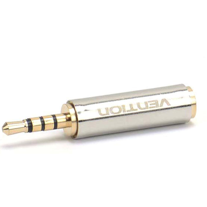 Vention Jack 3.5 mm-2.5mm переходникVAB-S02 Vention Jack 3.5 mm-2.5mm переходникVAB-S02Переходник Vention предназначен для передачи аналоговых стереозвуковых сигналов из одного разъема в другой - между аудио, звукозаписывающими, студийными устройствами, или их компонентами.Контакты: 24K позолоченные, коррозийно-стойкиеРабочая температура: -40°C - 60°CНоминальный ток: AC - 5A / 500В ; DC - 5A / 250ВВыдерживает напряжение: 1000ВИнтерфейс: стереоМатериал проводника: чистая бескислородная медь