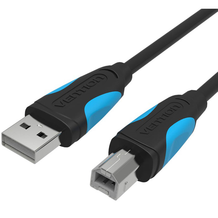 Vention USB 2.0, Black кабель (2 м)VAS-A16-B200 Vention USB 2.0, Black кабель (2 м)VAS-A16-B200Внешний интерфейсный кабель Vention USB 2.0 предназначен для синхронизации и передачи данных периферийных устройств и их компонентов с разъемом USB и USB тип B.Контакты: никелированныеПропускная способность интерфейса: до 480 Мбит/секСовместимость: USB 1.1Тип оболочки: ПВХ - экранированный(фольга)