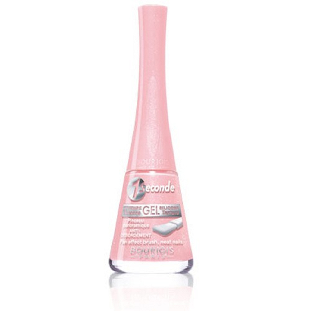Bourjois Быстросохнущий Лак Для Ногтей 1 Seconde New 02 тон rose delicat 9 мл29101378002 Bourjois Быстросохнущий Лак Для Ногтей 1 Seconde New 02 тон rose delicat 9 мл29101378002Новая гелевая текстура, обогащенная силиконом – для придания ногтю округлости и плотности Новый аппликатор, исключающий подтеки – еще более удобная кисточкаНовая гамма из 14 оттенков – богатый цвет и новые эффектыНовый дизайн этикетки, подчеркивающий инновационность продукта