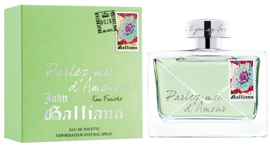 John Galliano Туалетная вода Parlez-moi dAmour Eau Fraiche женская, 80 мл67000082 John Galliano Туалетная вода Parlez-moi dAmour Eau Fraiche женская, 80 мл67000082Parlez-Moi d’Amour Eau Fraiche John Galliano - это аромат для женщин, принадлежит к группе ароматов цветочные фруктовые. Parlez-Moi d’Amour Eau Fraiche выпущен в 2012. Верхние ноты: цветок гавайского имбиря и грейпфрут; ноты сердца: Жасмин, роза и белая смородина; ноты базы: Мускус и Кипарис.