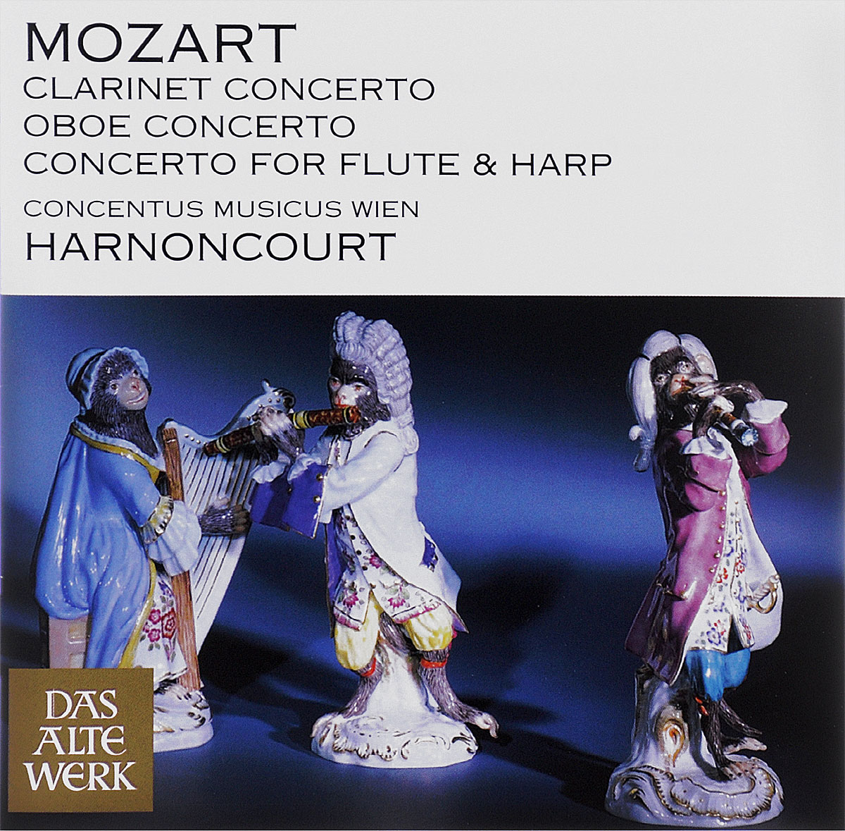 Nikolaus Harnoncourt. Wolfgang Amadeus Mozart. Clarinet Concerto / Oboe Concerto / Concerto For Flute & Harp