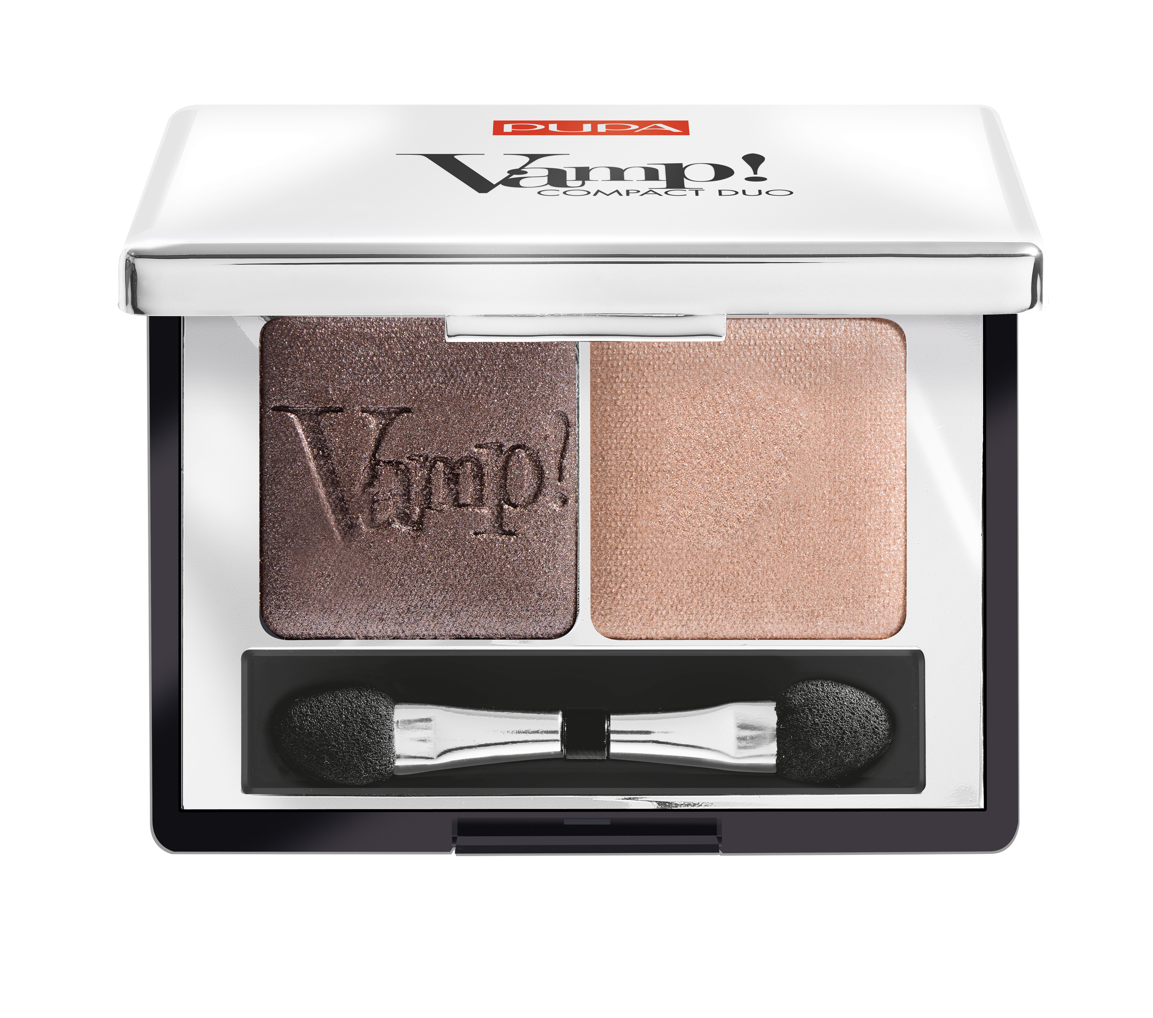 Pupa Компактные двойные тени VAMP! DUO тон 004 бронзовый янтарный, 2,2 г040087004 Pupa Компактные двойные тени VAMP! DUO тон 004 бронзовый янтарный, 2,2 г040087004Двойные компактные тени VAMP! COMPACT DUO. Набор из двух компактных теней для век. Инновационная формула - высокая концентрация пигментов, чистый однородный цвет. Очень мягкая текстура легко растушёвывается и позволяет моделировать степень покрытия. Абсолютно чистый, однородный и равномерный цвет. Формула нового поколения: специальное сочетание связующих веществ делает цвет равномерным по всей поверхности века, увеличивая стойкость макияжа.