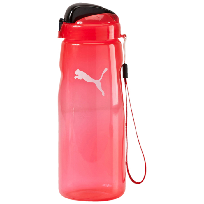 Бутылка для воды Puma Lifestyle, цвет: красный. 0528410205284102 Бутылка для воды Puma Lifestyle, цвет: красный. 0528410205284102Бутылка для воды Lifestyle Water Bottle будет по достоинству оценена ведущими активный образ жизни людьми. Выполненная из качественных материалов, она оснащена удобным для питья носиком и ручкой для удобства транспортировки. Незаменима для спортсменов, занимающихся в спортивных залах и на свежем воздухе, бегунов, атлетов. Бутылка рассчитана на жидкости, температура которых не превышает 50°C. Оформлена логотипом Puma Cat.