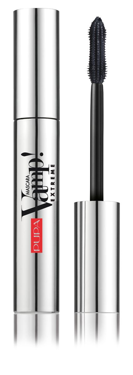 Pupa Тушь для ресниц VAMP! MASCARA EXTREME №010 экстра черный, 12 мл040127010 Pupa Тушь для ресниц VAMP! MASCARA EXTREME №010 экстра черный, 12 мл040127010Взмах кисточки - и твои ресницы идеально разделены и удлинены. Гелеобразная формула с добавлением воска окутывает ресницы цветом и наполняет объемом.Щеточка нового поколения создана из пластичного гибкого материала, делает нанесение комфортным, мягким. Выделяет каждую ресницу, сохраняя их эластичность. Округлая форма кончика кисточки позволяет прокрашивать даже самые короткие и труднодоступные реснички. Высокая концентрация чёрных чистых и насыщенных пигментов дарит ресницам мгновенный цвет и эффект чернил.Сочетание различных полимеров последнего поколения обеспечивает создание мягкой, воздухопроницаемой и эластичной плёнки, которая идеально ложится на ресницы и дарит превосходный стойкий результат и абсолютный комфорт без подтёков. Щеточка-аппликатор из эластомера с инновационным дизайном имеет пышную форму с двумя зонами. Первая - чтобы захватить максимальное количество средства и обеспечить мгновенное нанесение, вторая - эллиптическая, служит для того, чтобы равномерно распределить тушь на ресницах. Щёточка, сделанная из эластичного и гибкого материала, обеспечивает мягкое, гладкое и удобное нанесение.