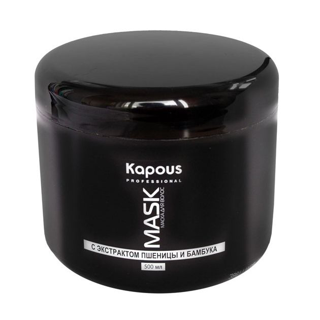 Kapous Маска с экстрактом пшеницы и бамбука Caring Line 500 млKap73 Kapous Маска с экстрактом пшеницы и бамбука Caring Line 500 млKap73Маска для волос с экстрактом пшеницы и бамбука Kapous серии Caring Line изготовлена на основе экстракта пшеницы и бамбука и является мощным ухаживающим средствов для ослабленных и подвергнутых химической обработке волос, утративших жизненную силу.Идеальна для применения после каждой химической обработки для восстановления природных свойств волос. Входящий в состав экстракт пшеницы обеспечивает полноценное, интенсивное питание корней, обновление внутренней и внешней структуры волос. Протеины пшеницы восполняют недостаток питательных веществ, способствуя быстрому восстановлению кератинового слоя волоса.Экстракт бамбука придает волосам легкость, облегчает их расчесывание и укладку, обеспечивает дополнительный объём. Масло ростков пшеницы восстанавливает поврежденные волосы, оказывает сильное регенерирующее действие на поврежденные волосы, восстанавливая их структуру, включая кончики.Предотвращает спутывание волос и препятствует возникновению статического электричества.