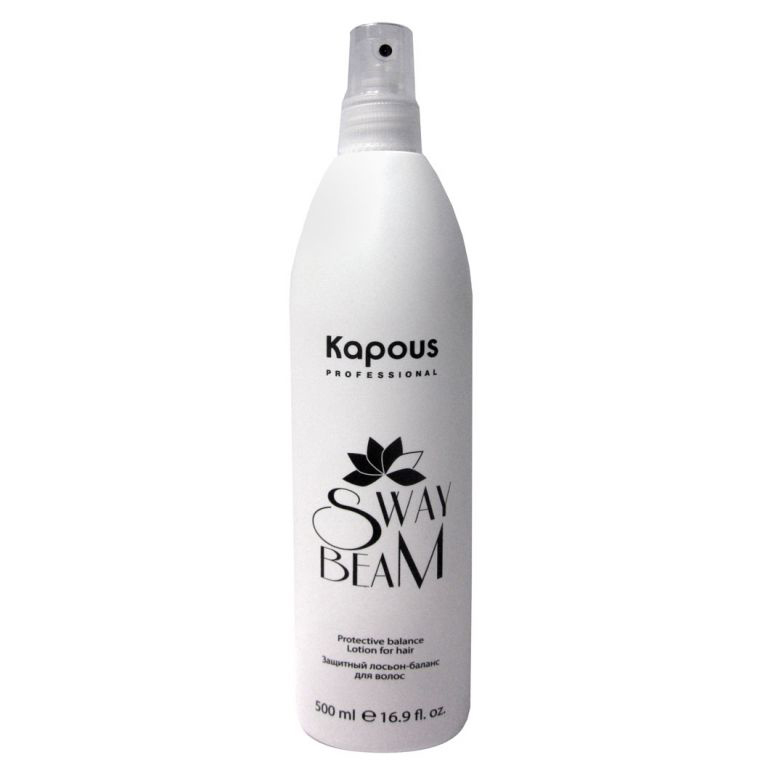 Kapous Защитный лосьон-баланс для волос Sway Beam 500 млKap866 Kapous Защитный лосьон-баланс для волос Sway Beam 500 млKap866Защитный лосьон-баланс для волос «SWAY BEAM» КапусЛосьон-баланс для защиты и выравнивания пористой структуры подготавливает волосы к любой химической процедуре (окрашивание, химическая завивка, обесцвечивание). Допустимо применение лосьона при выполнении химической завивки на осветленных или мелированных (от 30% до 70%) волосах. Наносить на волосы по длине непосредственно перед процедурой (окрашивание, химическая завивка, обесцвечивание).