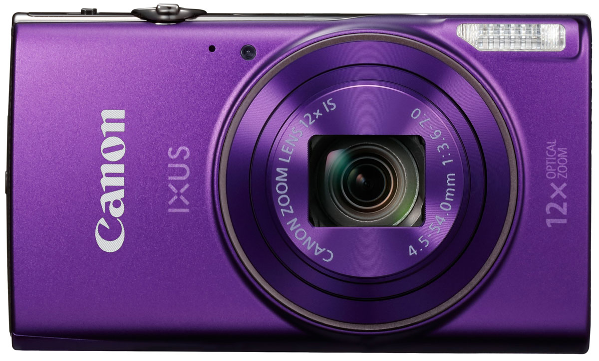 Canon IXUS 285HS, Purple цифровая фотокамера1082C001 Canon IXUS 285HS, Purple цифровая фотокамера1082C001Оцените стиль и качество в карманном формате со сверхтонкой камерой IXUS с зумом 12x. С легкостью снимайте потрясающие фотографии и видео в разрешении Full HD и делитесь результатами по Wi-Fi и NFC.Компактный формат:Ультратонкую стильную камеру IXUS в металлическом корпусе можно взять с собой, куда бы вы ни направились. Она оснащена универсальным широкоугольным объективом 25 мм и оптическим зумом 12x, а также функцией ZoomPlus для увеличения 24x, поэтому вы сможете с легкостью запечатлеть любой объект на любом расстоянии - и получить фотографии и видео превосходного качества. Автозумирование позволяет выбрать оптимальное кадрирование снимка одним нажатием кнопки.Мгновенные видеоролики в формате Full HD:Снимать замечательные видеоролики просто и весело. Одно нажатие кнопки - и вы уже снимаете видео Full HD (1080p) в формате MP4. Почувствуйте свободу творчества при видеосъемке, используя оптический зум, - результат все равно поразит вас необычайной четкостью и плавностью благодаря динамическому стабилизатору изображения.Быстрое подключение:Подключайтесь к поддерживаемым мобильным устройствам одним касанием, используя Wi-Fi и NFC для простой отправки файлов. Используйте функцию синхронизации изображения для автоматического резервного копирования новых снимков в облачные сервисы и создания отличных групповых фотографий с помощью функции беспроводной дистанционной съемки с мобильного устройства. Кнопка Wi-Fi обеспечивает быстрый и простой доступ к функциям Wi-Fi.Превосходное качество:Наслаждайтесь изображениями исключительного качества и детализации даже при слабом освещении благодаря датчику изображения CMOS 20,2 МП и процессору DIGIC 4+. Интеллектуальный оптический стабилизатор изображения гарантирует четкие фотографии и плавные видеоролики в любых условиях, а большой ЖК-дисплей 7,5 см (3,0) обеспечивает простоту съемки и воспроизведения.Творчество без лишних усилий:Достаточно одного движения затвора - и функция Творческий снимок автоматически проанализирует кадр и создаст 5 дополнительных уникальных изображений исходного снимка. Запечатлейте повседневные мелочи с помощью макросъемки на расстоянии 1 см или просто направьте камеру и начните съемку в режиме Hybrid Auto, позволяя камере автоматически создать интересный видеодайджест за день в формате HD (720p).