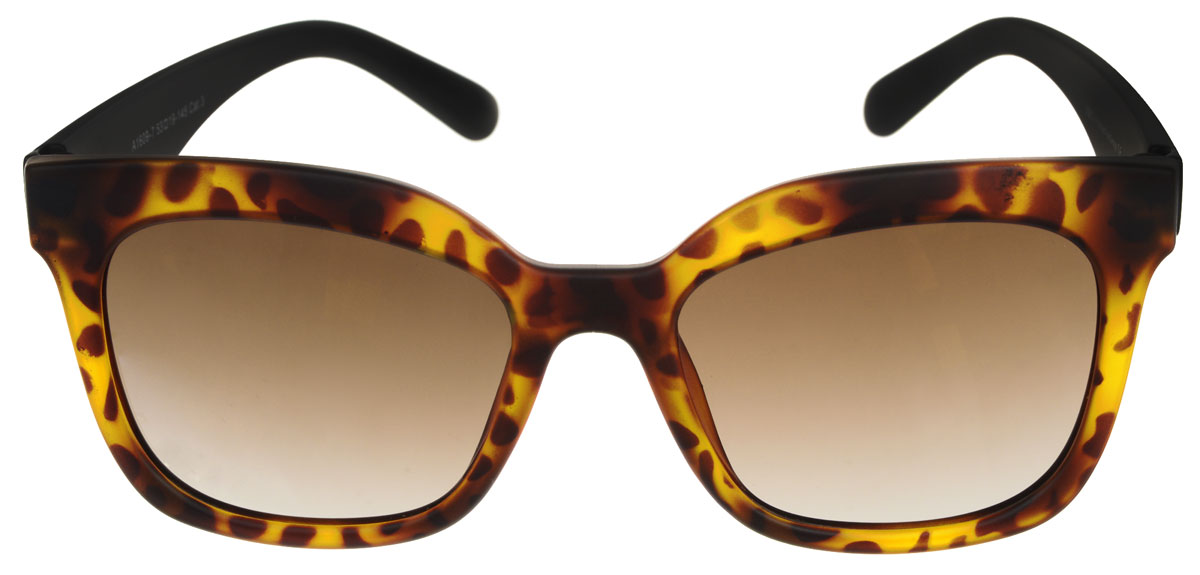 Очки солнцезащитные женские Fabretti, цвет: черный, коричневый. A1609-7