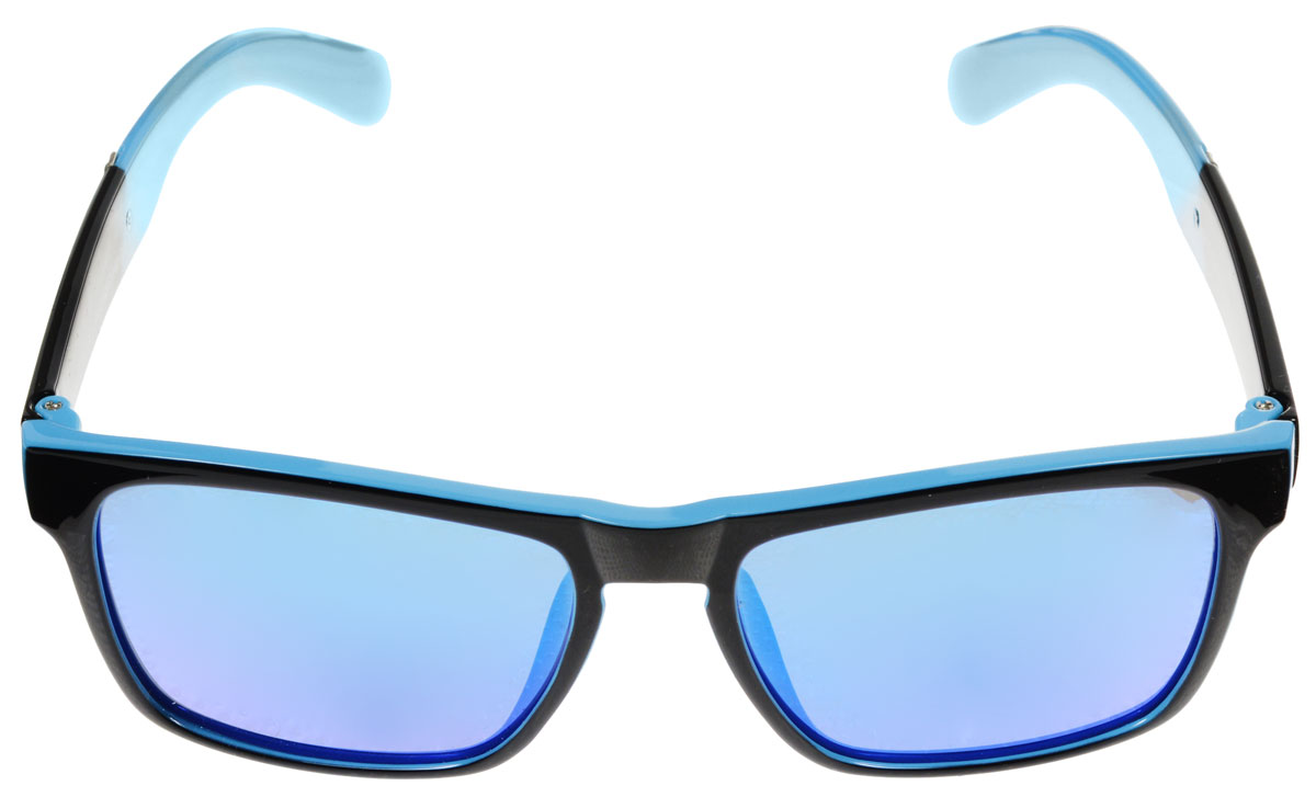 Очки солнцезащитные женские Fabretti, цвет: голубой, черный. A1607-3