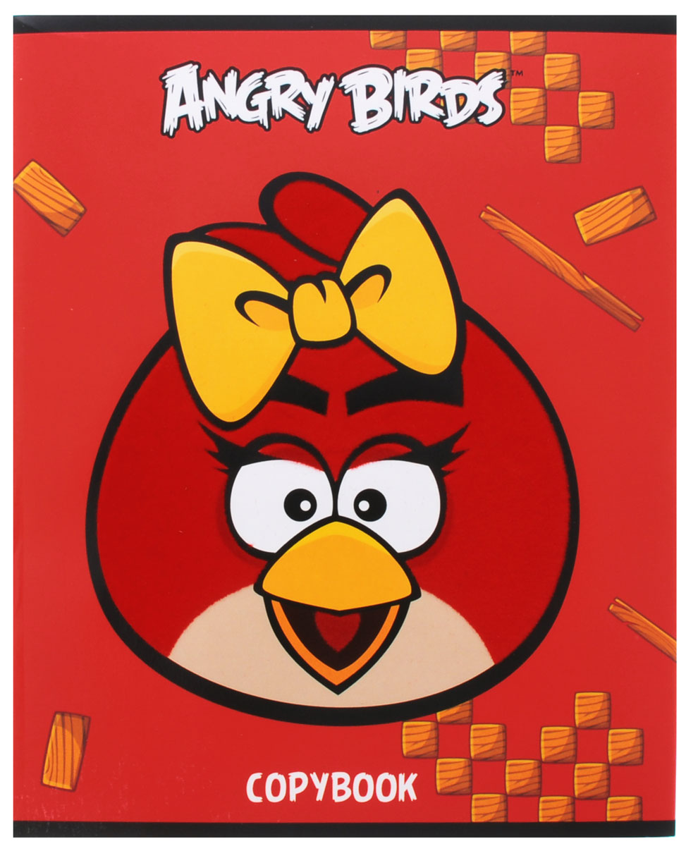 Hatber Тетрадь Angry Birds 48 листов в клетку цвет красный желтый48Т5флB1_10403 Hatber Тетрадь Angry Birds 48 листов в клетку цвет красный желтый48Т5флB1_10403Тетрадь Hatber Angry Birds отлично подойдет для занятий школьнику или студенту для различных записей.Обложка, выполненная из плотного мелованного картона, позволит сохранить тетрадь в аккуратном состоянии на протяжении всего времени использования. Изделие оформлено изображением злой птички. Внутренний блок тетради, соединенный двумя металлическими скрепками, состоит из 48 листов белой бумаги в голубую клетку с полями.