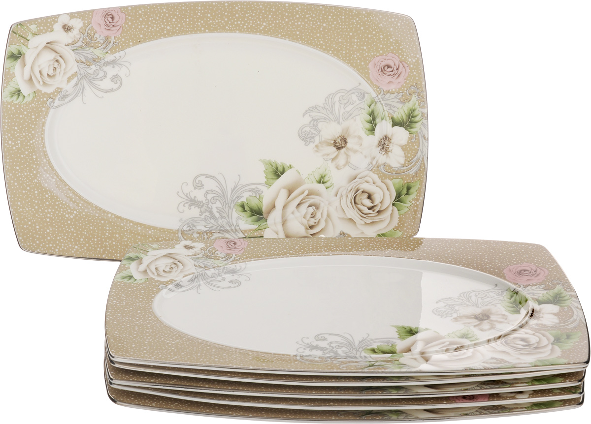 Набор блюд для нарезки Family & Friends Florance, 25 x 15,5 см, 6 штPR7998н Набор блюд для нарезки Family & Friends Florance, 25 x 15,5 см, 6 штPR7998нНабор Family & Friends Florance, выполненный из фарфора, состоит из 6 плоских прямоугольных блюд, предназначенных для красивой сервировки различных нарезок. Изделия украшены цветочным рисунком. Такое блюдо украсит сервировку вашего стола и подчеркнет прекрасный вкусхозяйки. Внутренний размер блюда: 11 х 20 см. Размер блюда: 25 х 15,5 х 1 см.