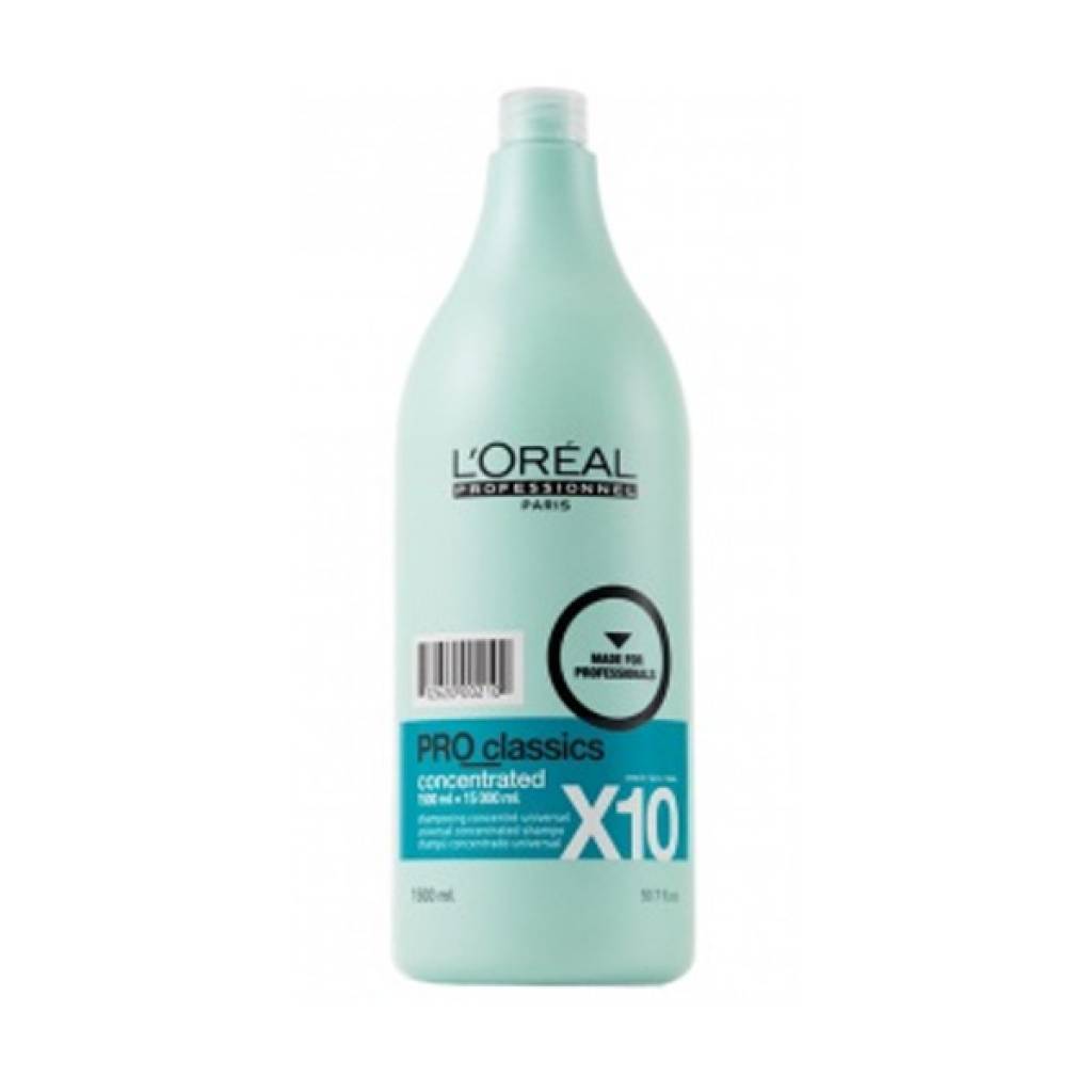 L’Oreal Professionnel Pro Classics Color – Шампунь концентрированный очищающий 1500 млE0315549 L’Oreal Professionnel Pro Classics Color – Шампунь концентрированный очищающий 1500 млE0315549LOreal Professionnel Pro Classics Color Шампунь концентрированный очищающий универсальное средство, специально разработанное ведущими специалистами французской компании Лореаль Профессионель для деликатного и максимально эффективного очищения поверхности волос и кожи головы.Средство превосходно удаляет различные загрязнения, остатки средств для укладки волос. При шампунь мягко воздействует на кутикулу волоса и совершенно ее не повреждает. Тщательно подобранный состав шампуня делает его формулу щадящей. Он не вызывает раздражения и ощущения сухости кожи головы. Средство активно предотвращает накопление продуктов стайлинга и укладки на поверхности волос, и готовит их к покраске или новой качественной укладке.
