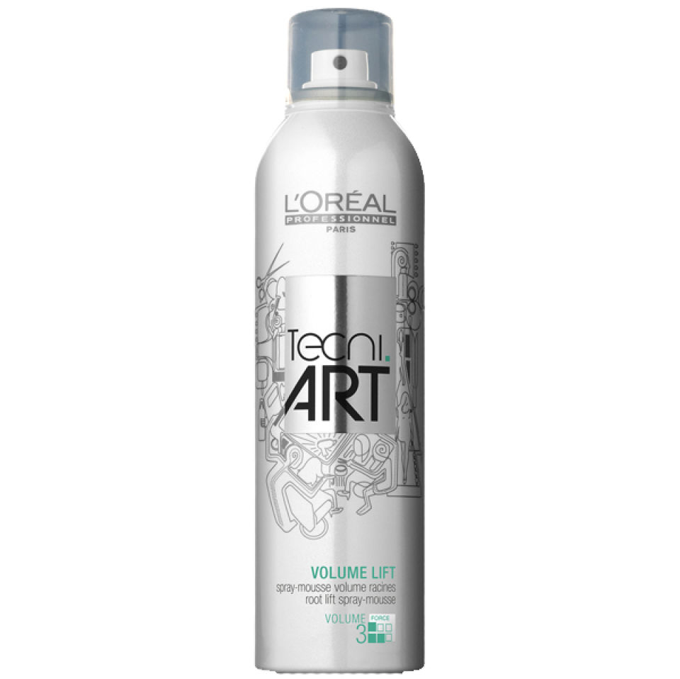 LOreal Professionnel Tecni. art Volume Мусс для прикорневого объема (фикс.3) 250 млE0614659 LOreal Professionnel Tecni. art Volume Мусс для прикорневого объема (фикс.3) 250 млE0614659Спрей-мусс LOreal Волюм Лифт эффективно создает пышный объем у самых корней волос. Формула спрея представляет собой уникальную комбинацию полимеров, которые защищают волосы от выпадения и ломкости, а также сохраняют их структуру. После применения спрея-мусса ваши волосы выглядят здоровыми и крепкими. Данное средство имеет легкую текстуру и при помощи распылителя точно распределяется на нужных прядях ваших волос. Спрей состоит из основы, увлажняющего комплекса, питательных и смягчающих волосы веществ, анионного и катионного полимеров, силикона и комплекса защитных компонентов. Структуру волоса не утяжеляет.