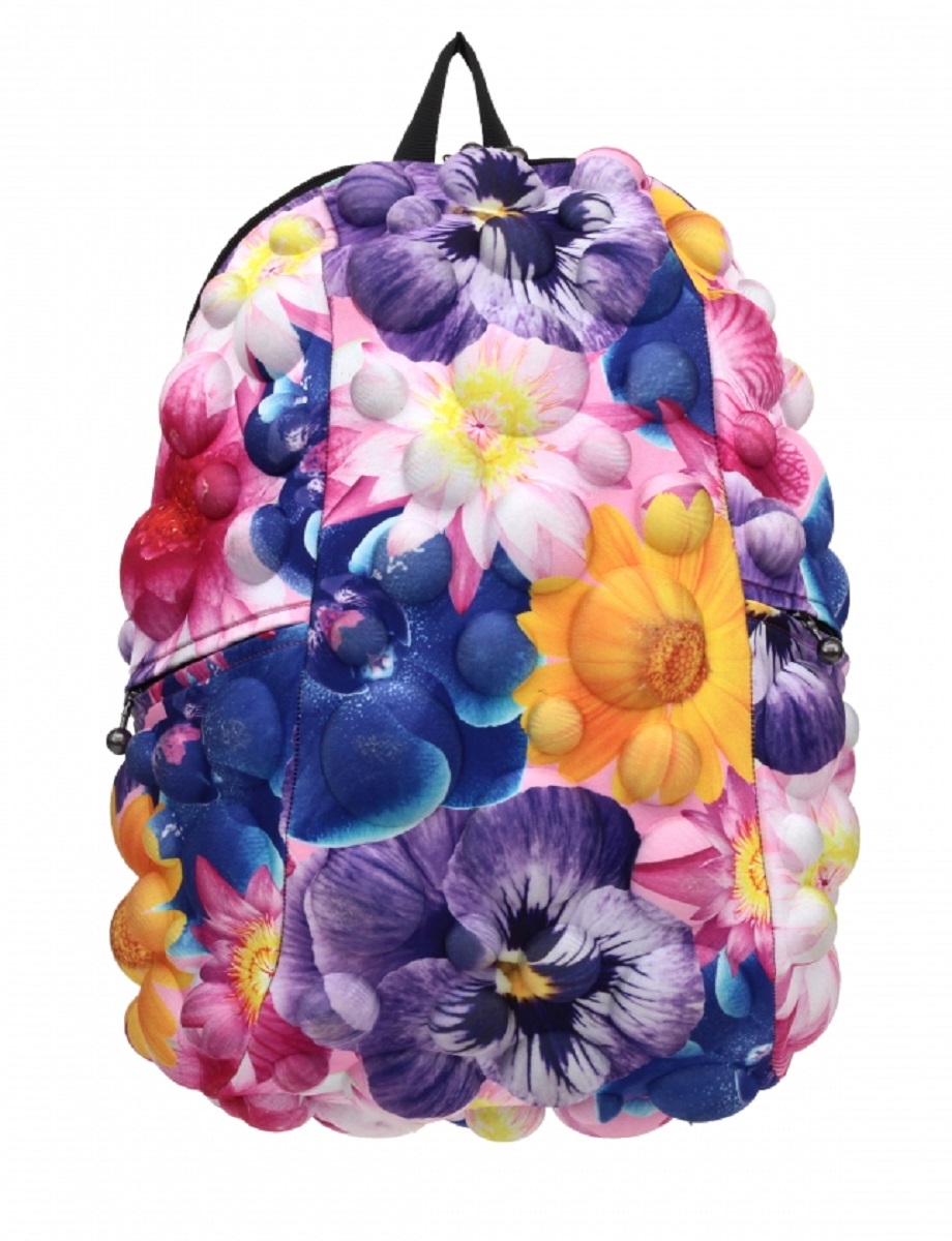 Рюкзак молодежный MadPax Bubble Full Flower, 33 лKAA24484210 Рюкзак молодежный MadPax Bubble Full Flower, 33 лKAA24484210Стильный и практичный рюкзак MadPax Bubble Full Flower, уместный в ритме большого города. Основное отделение закрывается на молнию. Внутри изделия есть отделение для ноутбука с максимальным размером диагонали 17 дюймов. По бокам - два дополнительных кармана на молнии. Модель помимо лямки для переноски в руке, мягких и широких регулируемых бретелей снабжена фиксацией на груди. Полностью вентилируемая и ортопедическая спинка создаёт дополнительный комфорт Вашей спине.