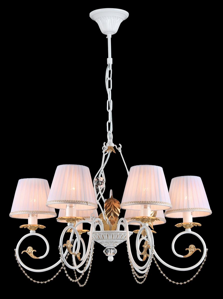 Люстра Natali Kovaltseva Rosie 10420/6C WHITE GOLDRosie 10420/6C WHITE GOLD Люстра Natali Kovaltseva Rosie 10420/6C WHITE GOLDRosie 10420/6C WHITE GOLDD65 x H48 cm