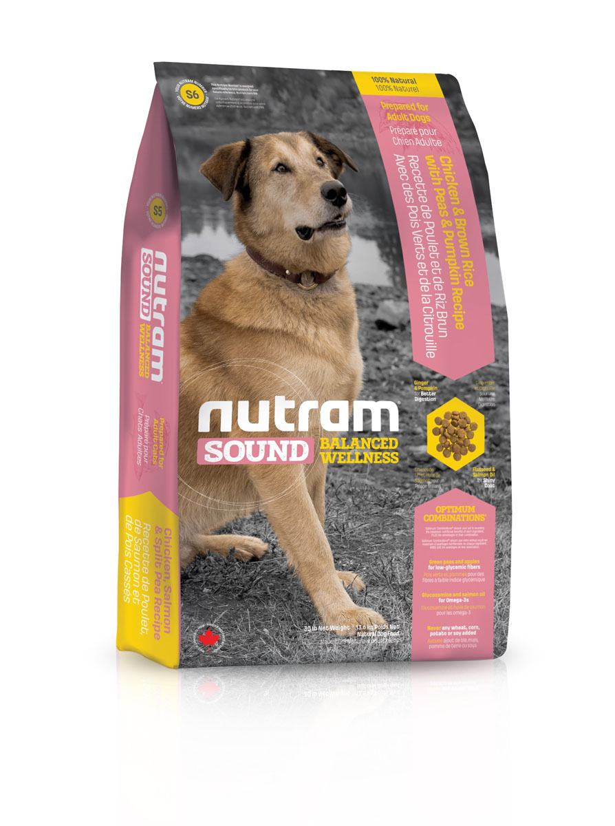 Сухой корм для взрослых собак S6 Nutram Sound Adult Dog - 13.6 КГ